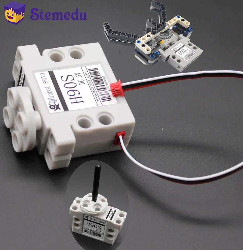 2KG Building Blocks Servo Motor High Torque Digital Metal Gear 180° 360° Compatible with legoeds Support Mixly Scratch Program