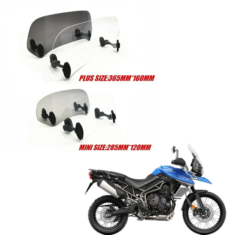 FOR Triumph Tiger 1200 800 XCX XRX XC Risen Adjustable Windscreen Windshield Spoiler Air Deflector