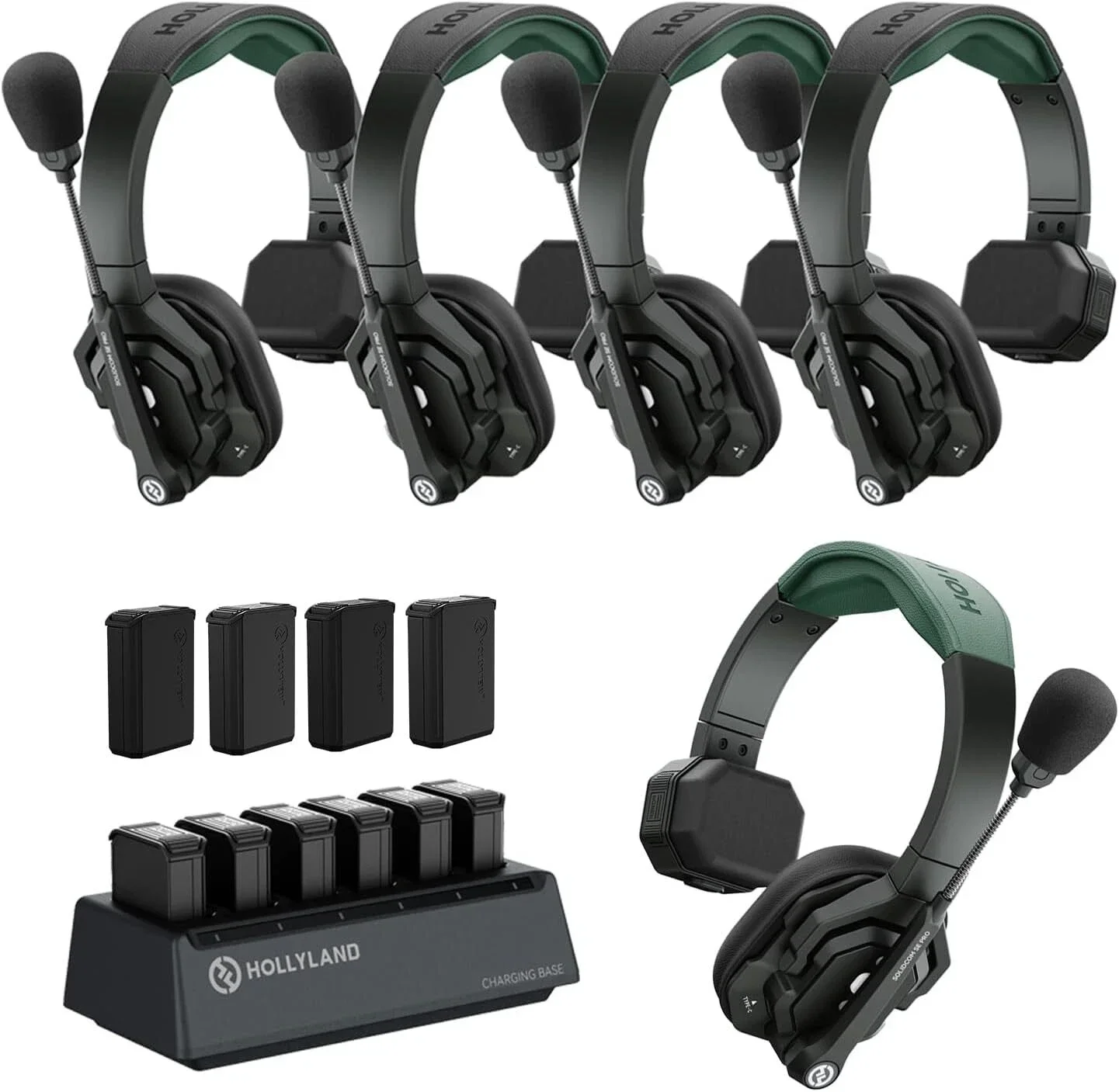 Hollyland Solidcom SE PRO Full-Duplex 1.9GHz Wireless Intercom Headset System 1312FT Long Range Communicate