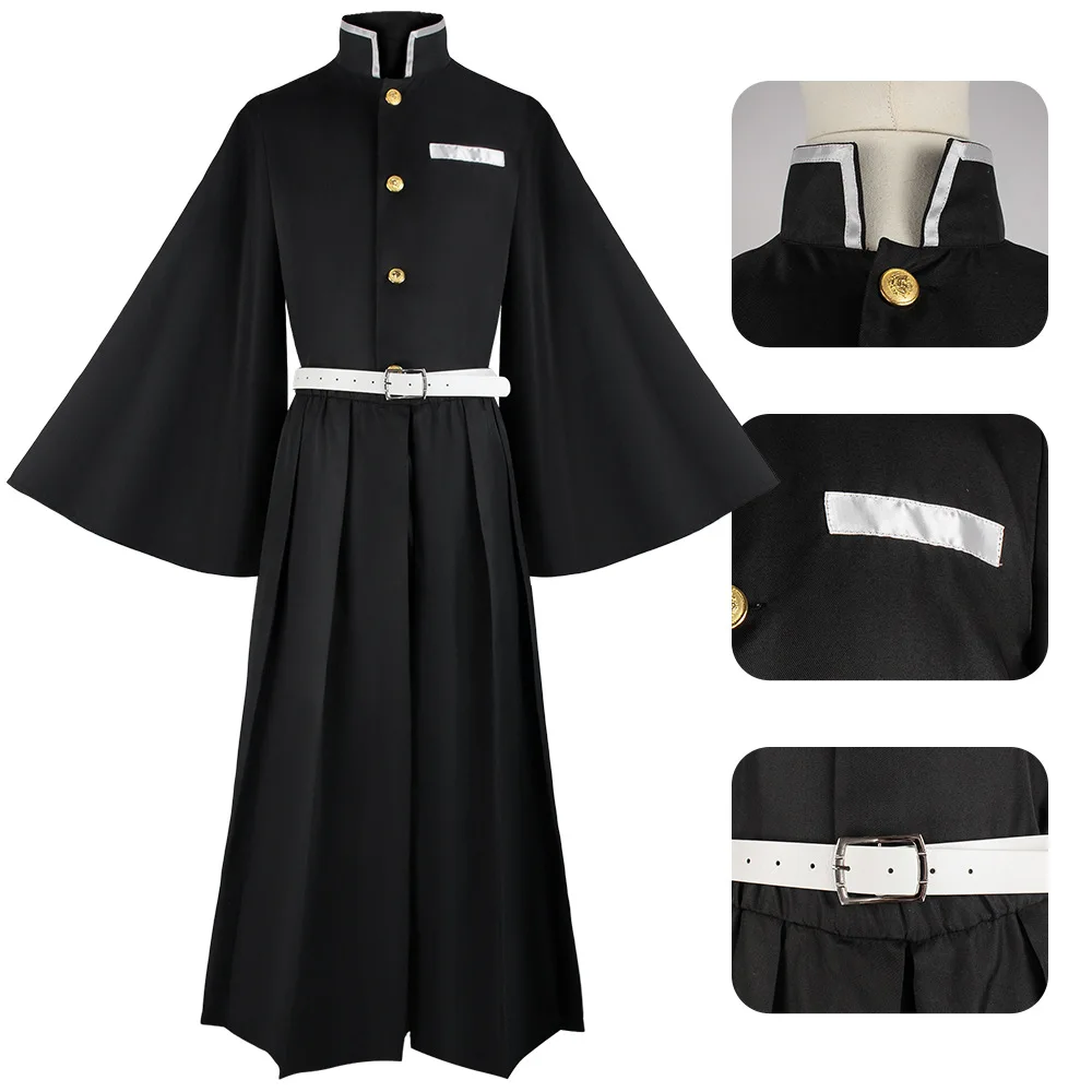 Game Muichirou Cosplay Costume Anime Tokitou Muichirou Uniform  Halloween Costume Women Men Adult Top+skirt+belt Cosplay Prop