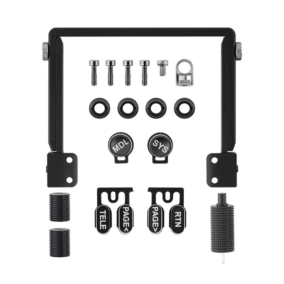 Black CNC Folding Handle Stand + Parts Kit for Radiomaster TX15