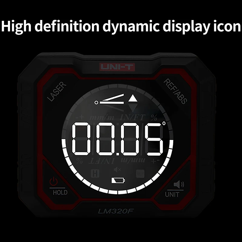 Inclinometer Digital Angel Meter with Relative Absolute Angle Measurement 4×90° Magnetic Inclinometer LM320D LM320E LM320F