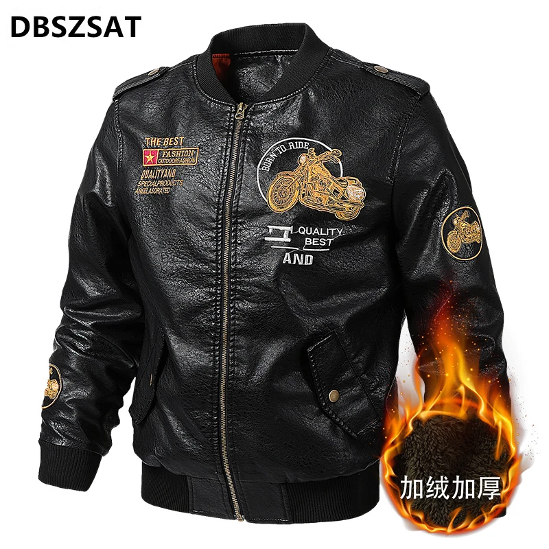 

2023 Plus Size 5XL Embroidery thicken Jacket Men Spring Autumn Vintage Motorcycle Washed Cowboy Jackets Quality Cycling Coat