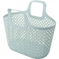 Portable Drainable Shower Basket Multifunctional Large Capacity Hollow Out Storage Basket Bath Basket