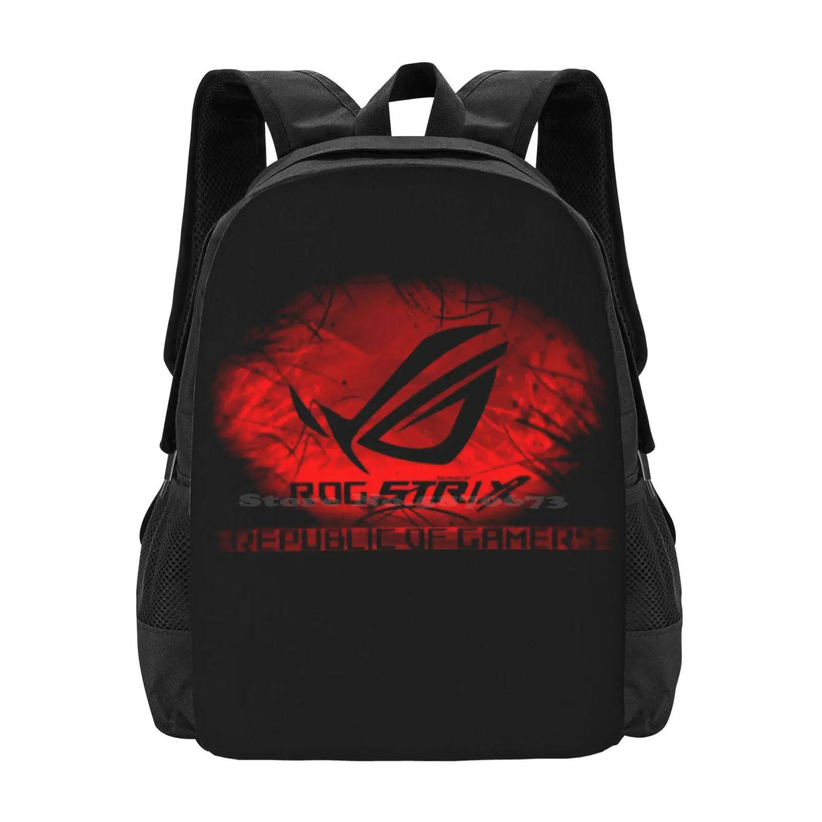 Rog Strix Asus Black And Red School Bags For Teenage Girls Laptop Travel Bags Republic Of Gamers Asus Rog Rtx Rx Radeon To You