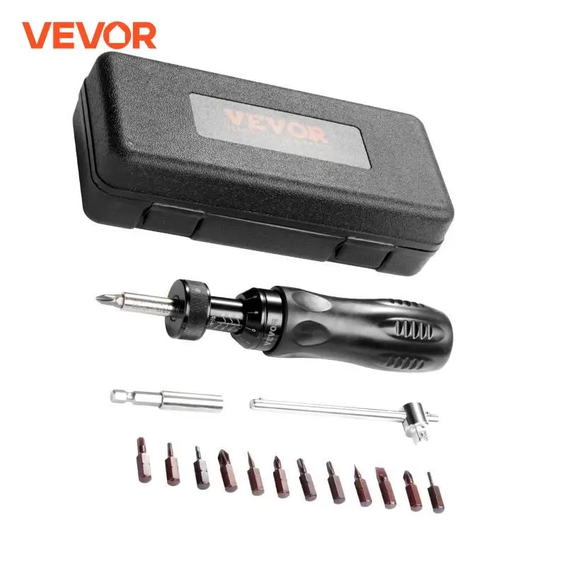 VEVOR-destornillador de torsión para electricista, llave dinamométrica de 1/4 pulgadas, con escala de 10 a 70 pulgadas/lbs