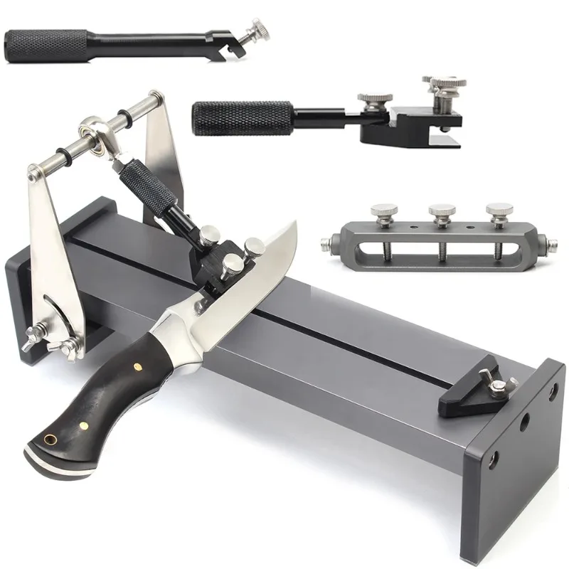 Multi-chucks Fixed Angle Knife Sharpener Aluminum Alloy Sharpening Tool for Scissors Planer Chisel