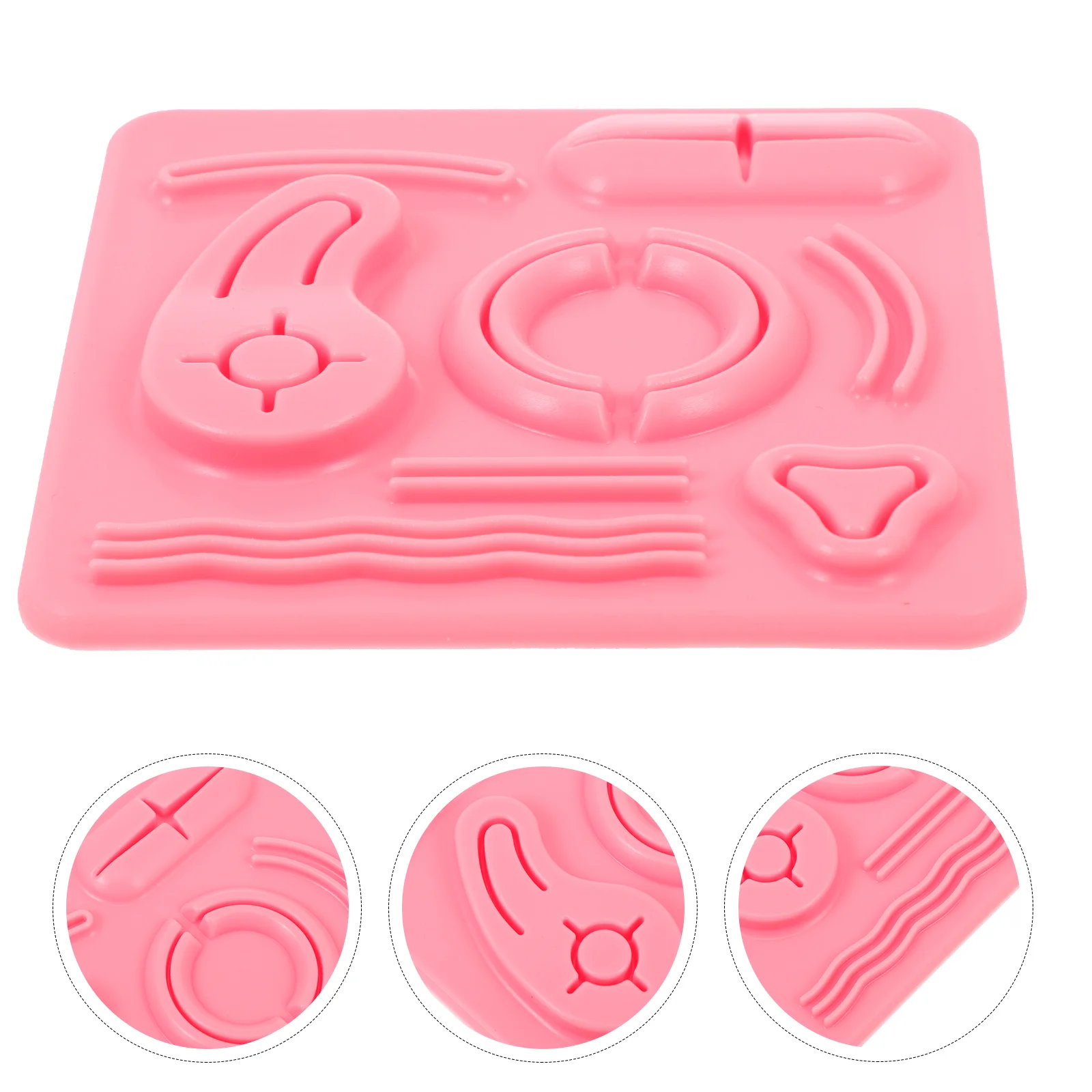 Laparoscopic Trainer Silicone Suture Pad Simulation Training Pan Portable Model Medical Abdominal School Peritoneoscope