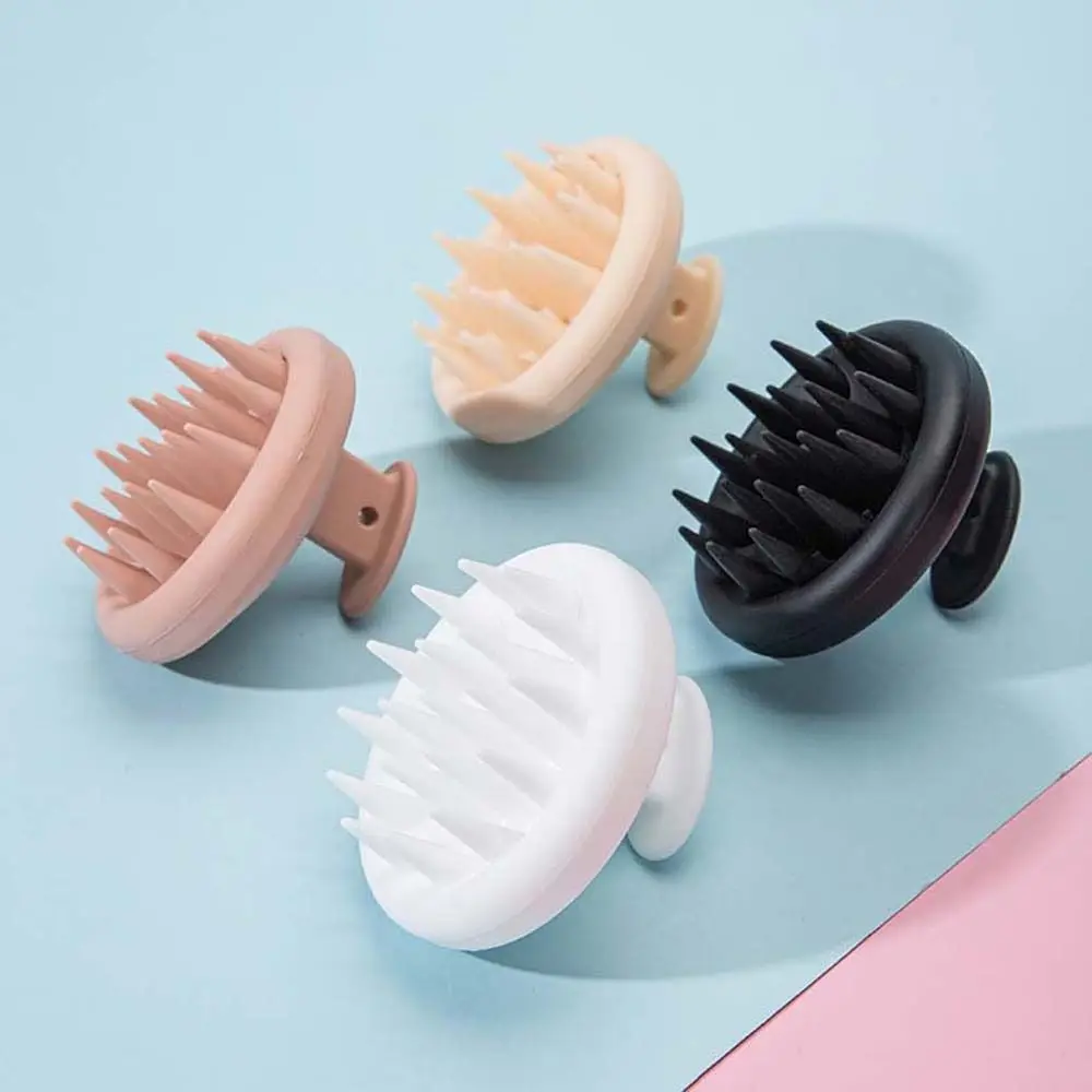 

Bath SPA Hair Care Tool Wet And Dry Silicone Brush Head Scalp Massage Brush Head Washing Brush Shampoo Brush Hair Washing Comb