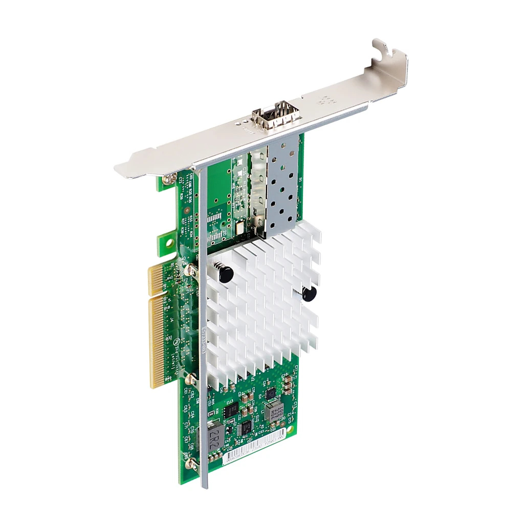 10-Gigabit-PCIe-X8-Netzwerkkarte, SFP+ Glasfaser-Serveradapter, Unterstützt Windows, Linux, VMware für Rechenzentren und Unternehmensserver – Detail 1