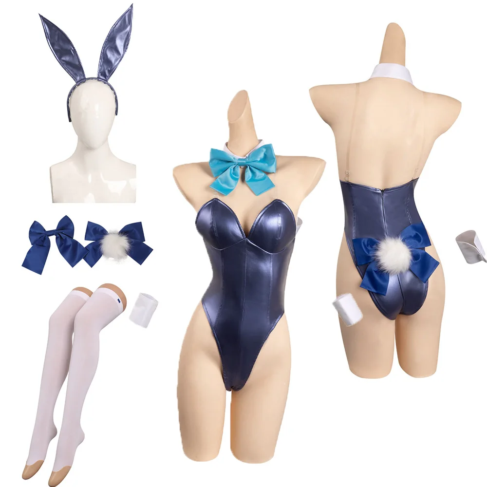 Asuma Toki Cosplay Costume pour femme, Anime Blue Archive, Bunny Girls Jumpsuit, Sauna Band Outfits, Halloween Carnival Party, imbibé