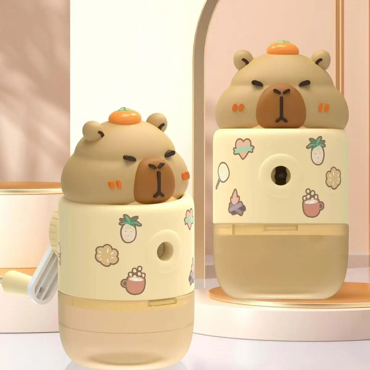 Cute 3D Capybara Cartoon Mechanical Sharpener For Pencil School Office Supplies Creative Stationery Back To School birthday gift