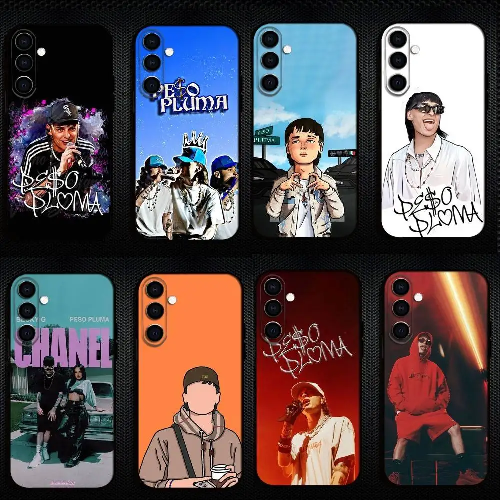

Rapper Peso Pluma Phone Case For Samsung Galaxy A73,A72,A71,A70,A53,A52,A51,Others Soft Black Shell
