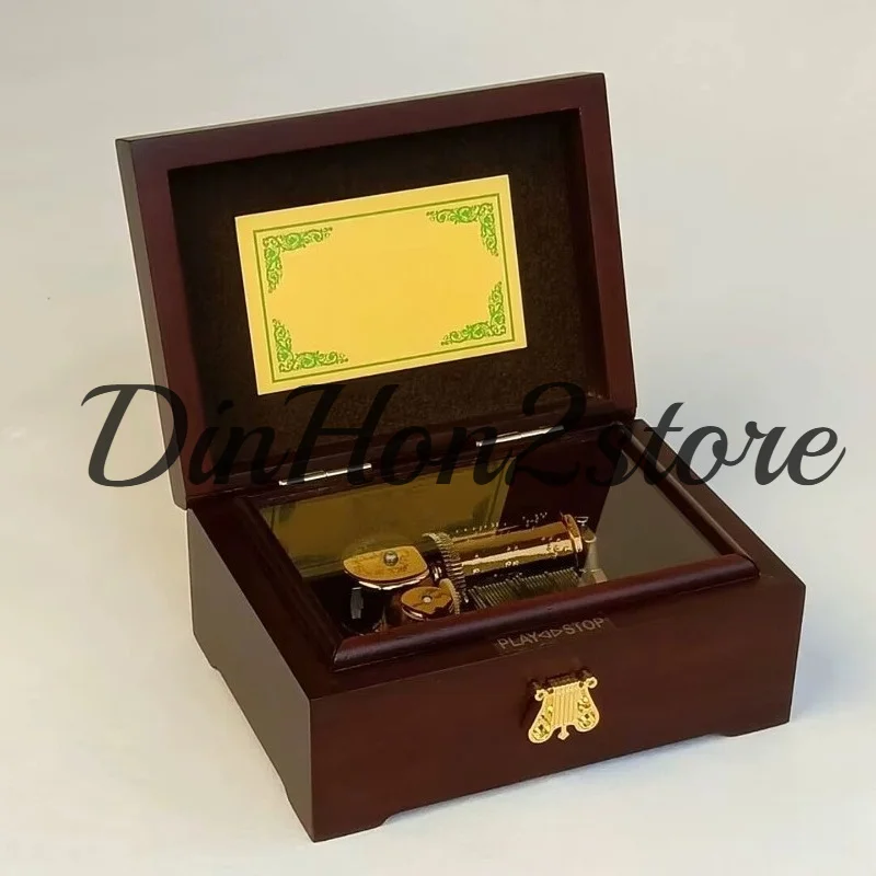 30 Tone Walnut Music Box Girls Birthday Gift Friends Valentine's Day