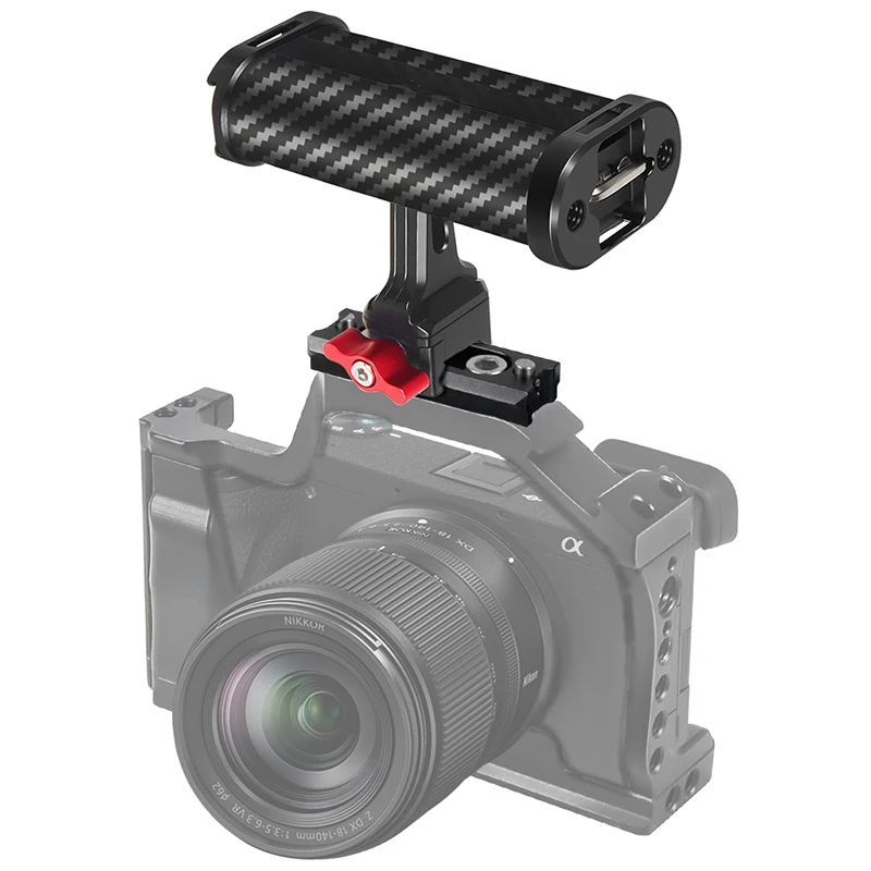 Leichte NATO-Schienenklemme, seitlicher Griff oben, Schnellverschluss-Aluminiumlegierung für Sony Canon Nikon DSLR-Videokamera-Käfig-Rigs – Detail 20