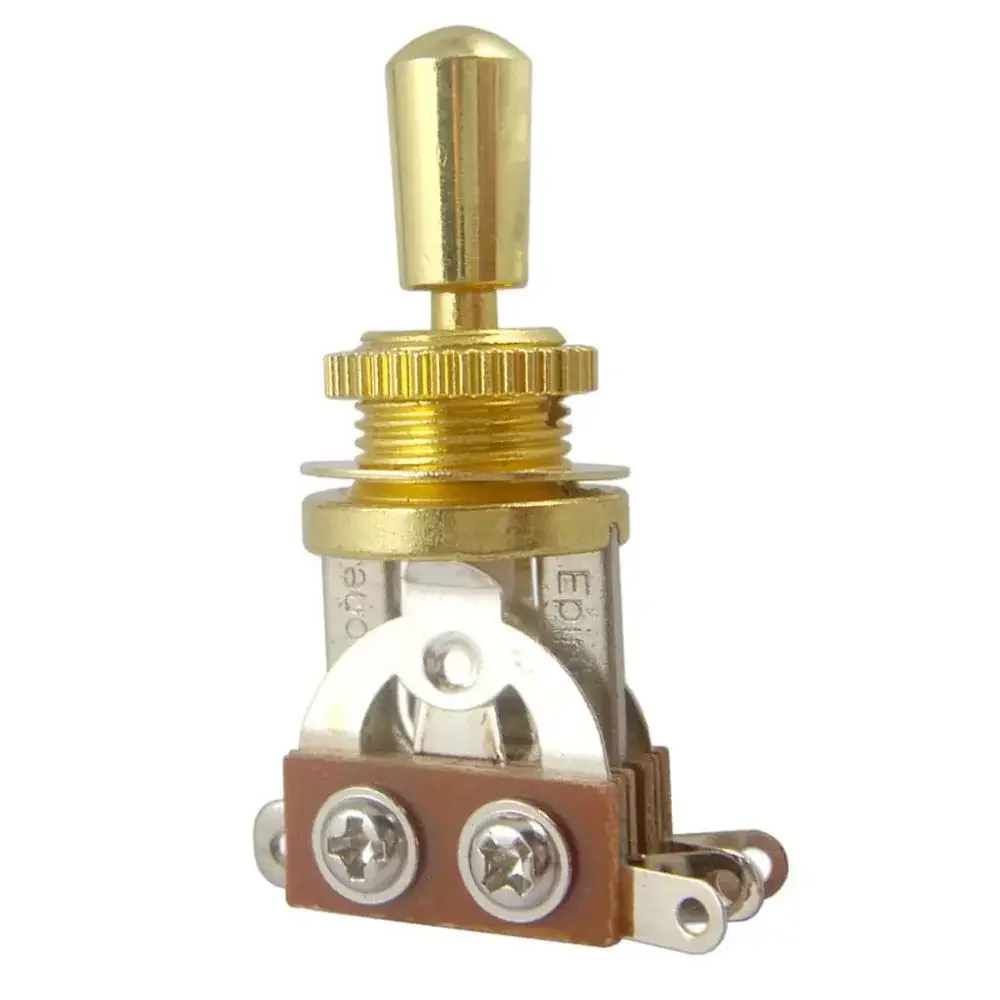 Golden/Black/Silver 3-Way Switch Tip Knob for LP Style Electric Guitar - 3PCS Set