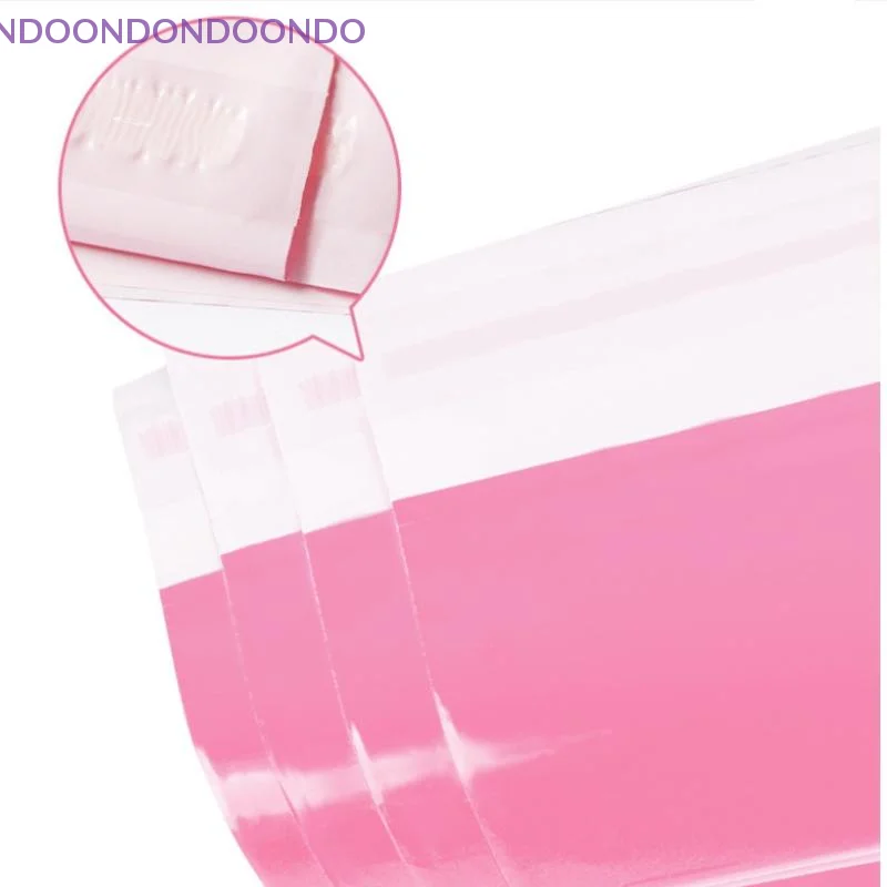 

Pack of 100 Thick Pink Poly Mailers for Secure Courier Shipping, Self-Seal Package Pouch