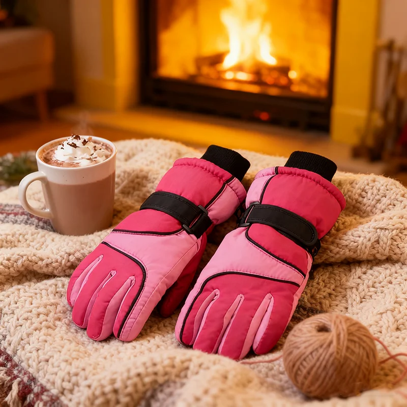 المرأة الشتاء قفازات التزلج يندبروف الدافئة التزلج القفاز المضادة للانزلاق شاشة تعمل باللمس قفازات ركوب الدراجات الرياضة في الهواء الطلق على الجليد قفازات الثلوج