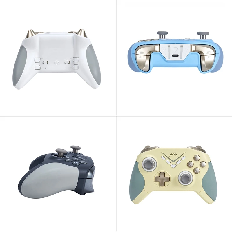 Gamepad draadloze gamingcontroller met kleurrijke RGB-licht Hall lineaire trigger Bluetooth-controller voor schakelaar, pc