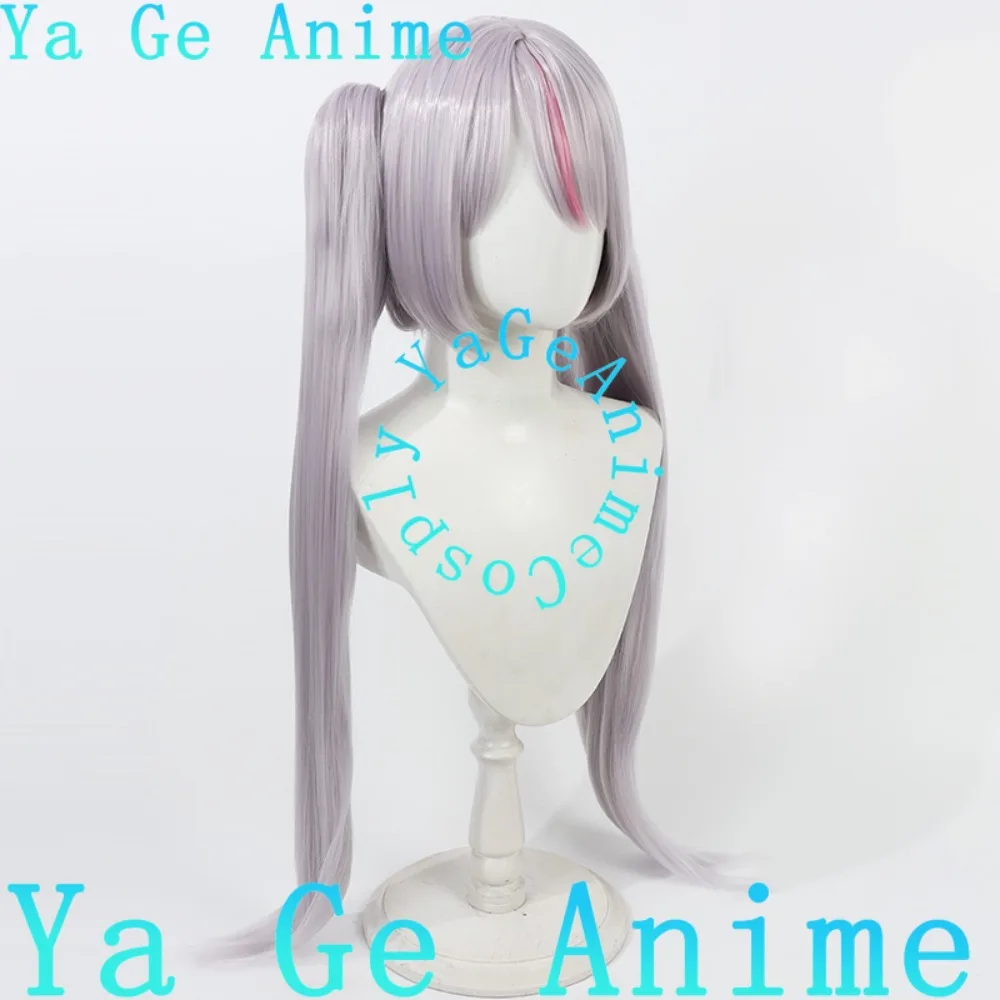 VTuber 우사키 미미 코스프레 가발 클로 클립 애니메이션 리얼리티 쇼 게임 롤플레잉 가발 애니메이션 댄스 파티에 사용됨