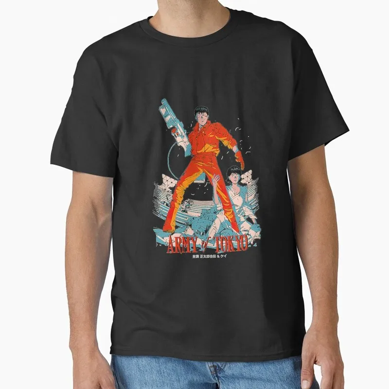 Akira Cyberpunk City Explosion Anime Gift T‑Shirt 1017 Retro Sci‑Fi Manga Graphic Tee Shotaro Kaneda Neo‑Tokyo Unisex Streetwear