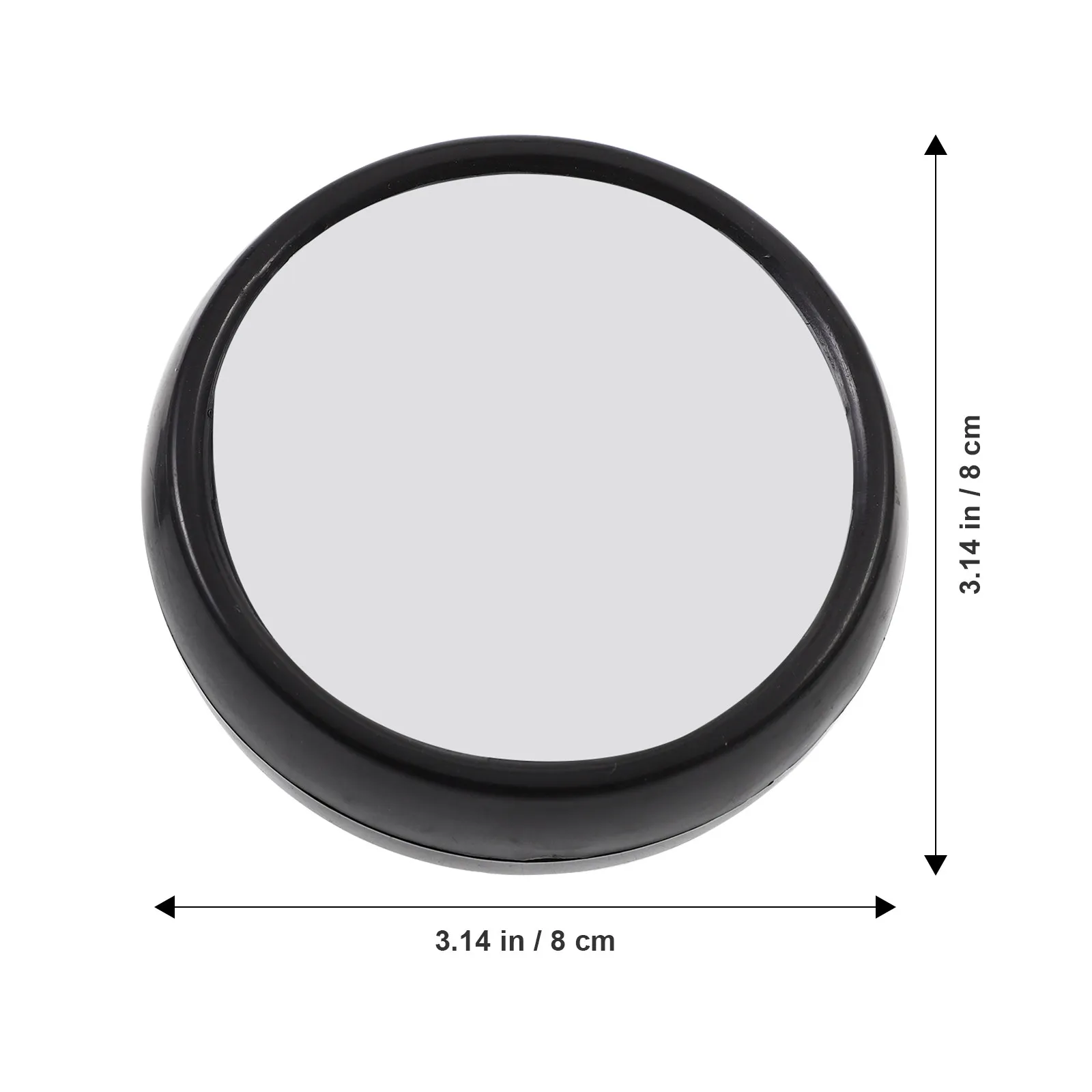 2Pcs Office Computer Rearview Mirror Magnifying Round Visual Field Mirror for Desk Monitor Laptop Cubicle Security Surveillance