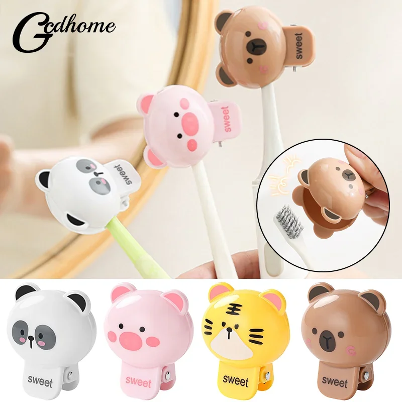 

1/2/4 шт., зажимы для головки зубной щетки с животными, Capibara, портативная электрическая зубная щетка, пылезащитная защитная крышка для головы, бытовая дорожная кепка