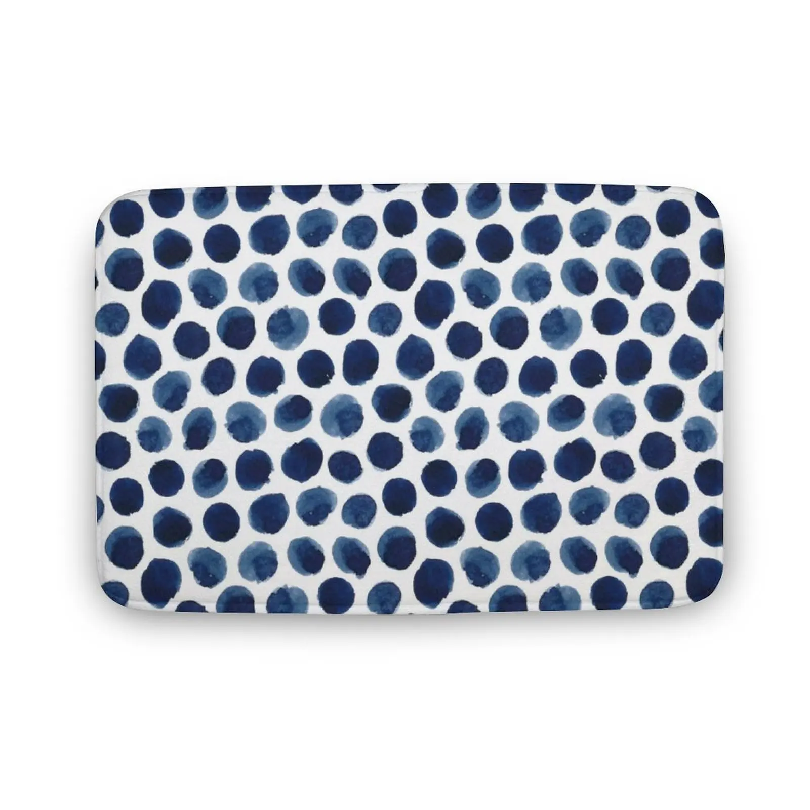 Blue polka dot carpet Polyester carpet non-slip floor mat, doormat, bedroom, kitchen, bathroom decoration