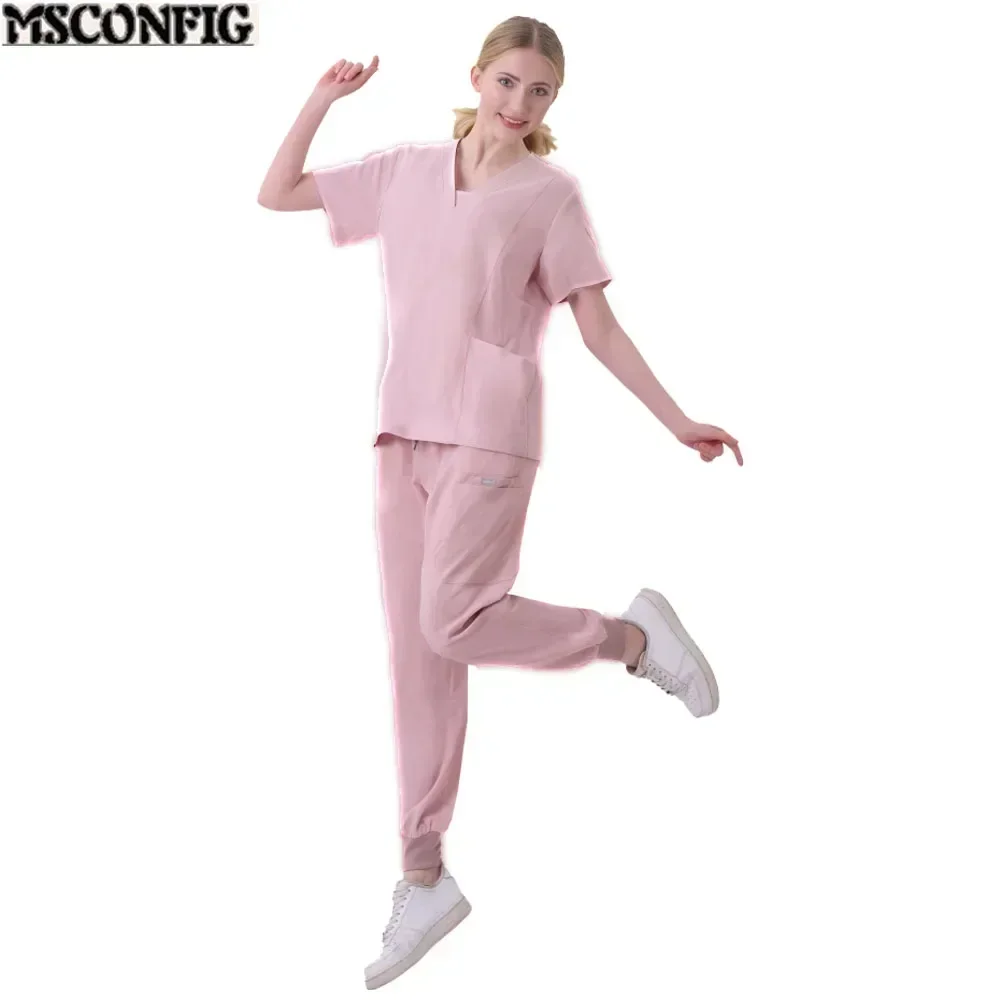 Commercio all'ingrosso sala operatoria uniforme medica scrub ospedale lavoro scrub Set forniture mediche infermiera chirurgia dentale tuta abbigliamento da lavoro