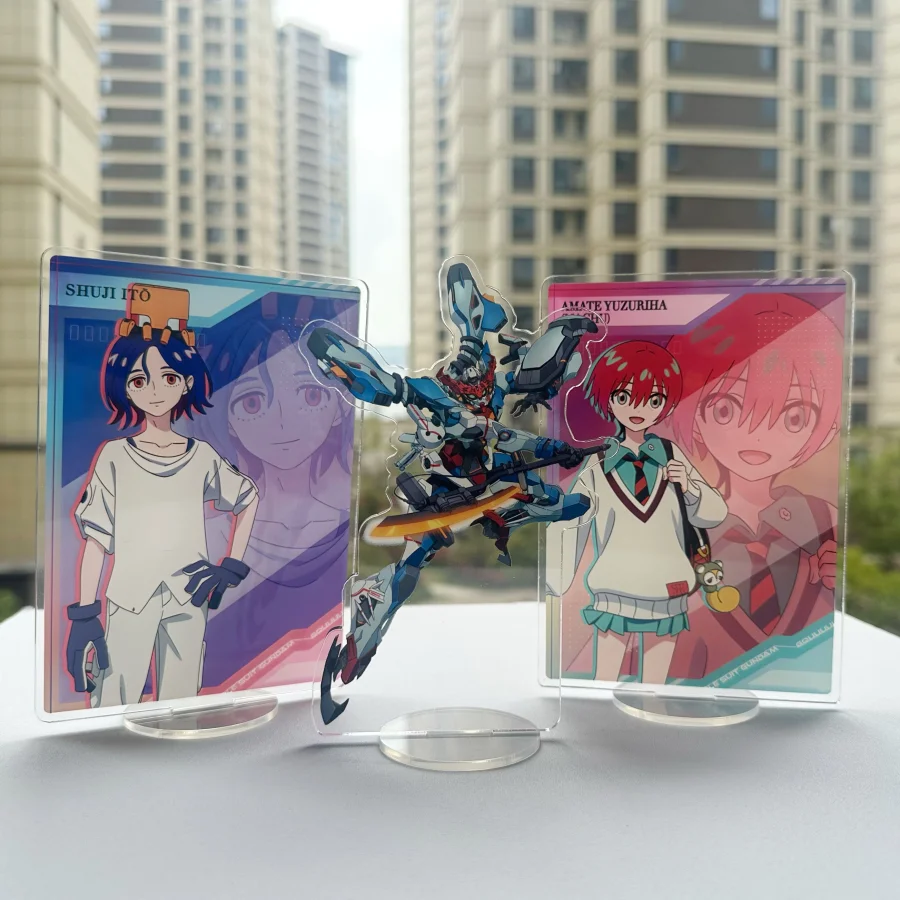 15cm Mobile Sui Gundam GQuuuuuuX Acrylic Stand Model Plate Decoration Originality Desk Figure Display Gifts Cartoon Prime Produc