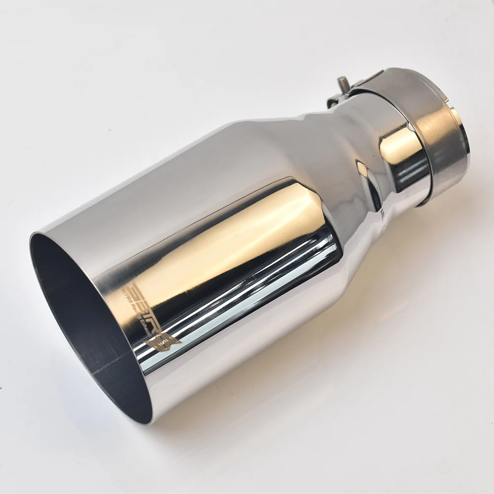 1 قطعة 304 SUS العالمي الفولاذ المقاوم للصدأ شفة مضمنة ماسورة العادم الخمار تلميح قطع مسطحة #4