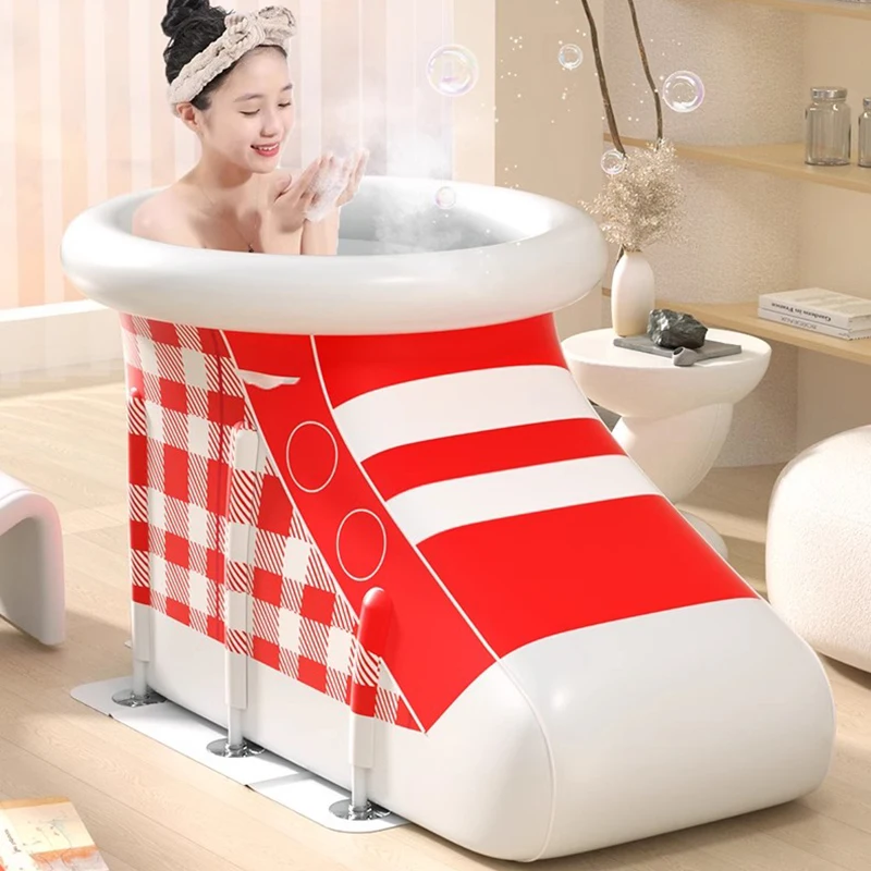 

Bath Swimming Folding Bathtub Ice Shower Inflatable Hair Washing Bathtub Mobile Plastic Spa Vasca Da Bagno Bathroom Products