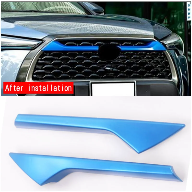 For Toyota Corolla Cross XG10 Hybrid 2021 2022 2023 Exterior Accessories Fog Lights Lamps Eyelid Eyebrow Strip Cover Trim