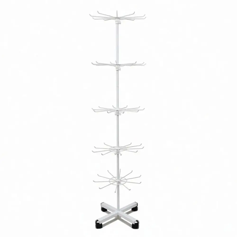 Metal Spinning Display Rack Floor Stand For Retail Shop Scarf Sock Mask Glove Jewelry Organizer Retail Store Equipment