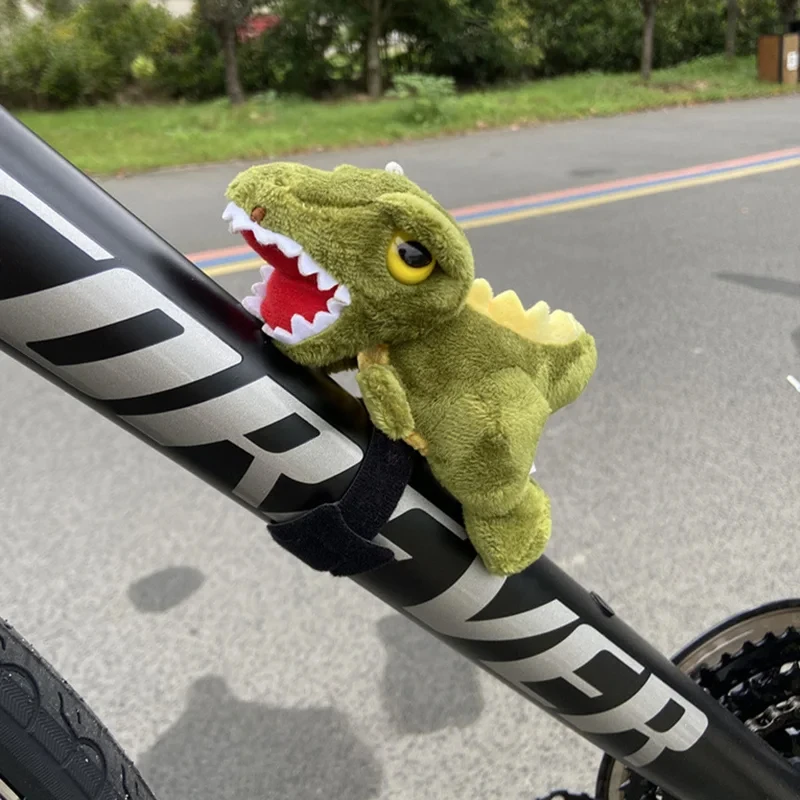 

Dinosaur Bike Handlebar Ornament - Plush Stuffed Animal Decoration for Kids & Adults