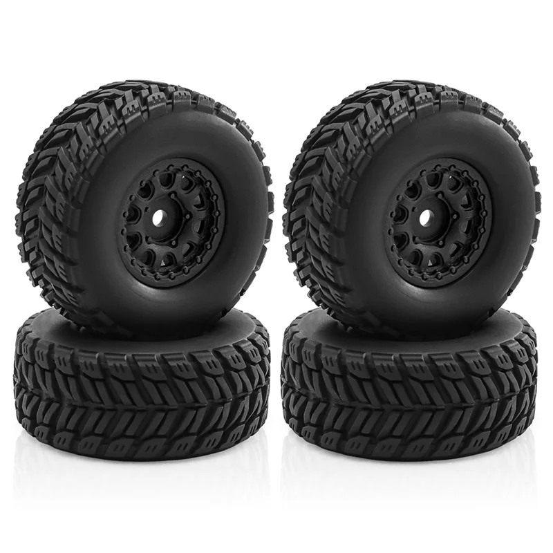 ARRMA 1/14 미니 MOJAVE GROM RC 자동차 업그레이드 부품 액세서리-AA02 용 타이어가있는 4Pcs 휠 림
