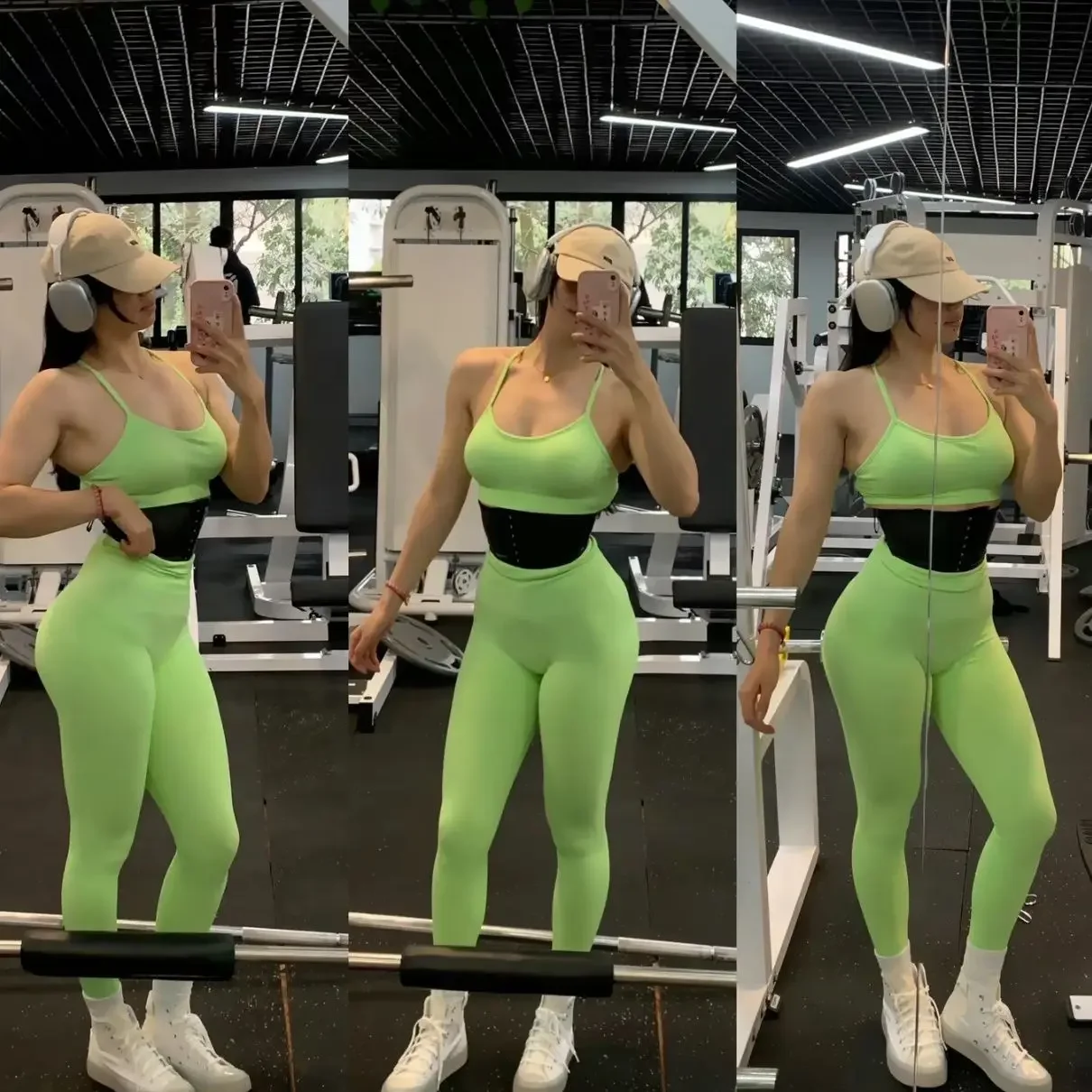 Bonbon-Regenbogenfarbene Yogahose mit hoher Taille zum Heben des Gesäßes, Fitnesshose, schöne Gesäßhose, amerikanisches Gesäß, atmungsaktiv