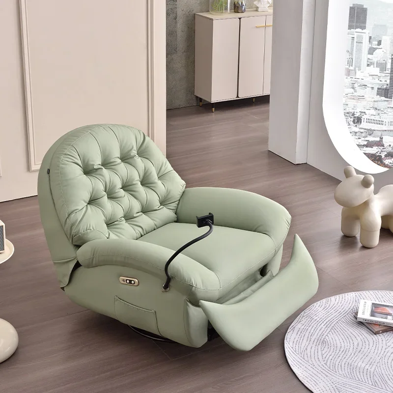 Popular Multifunctional Reclining Chair Single Sofa Electric Leisure Modern Swivel Recliner for Living Room Furniture