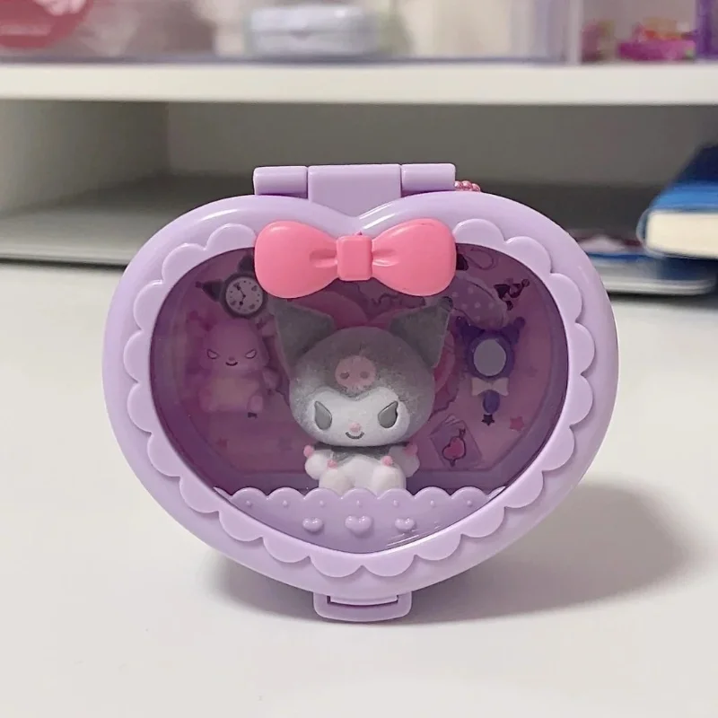 Mini colgante de personajes de Sanrio Cinnamoroll Pochacco Melody Kuromi Little Twin Stars, llavero de dibujos animados, adorno, regalo sorpresa para niños