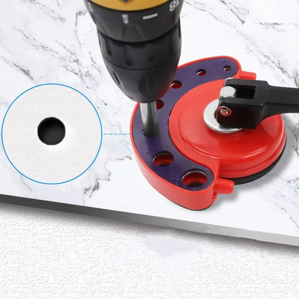 Drill Bit Glass Opening Locator Core Bit Hole Punch Guide Openings Locator 4-12mm Adjustable Drill Guide Fixing Device