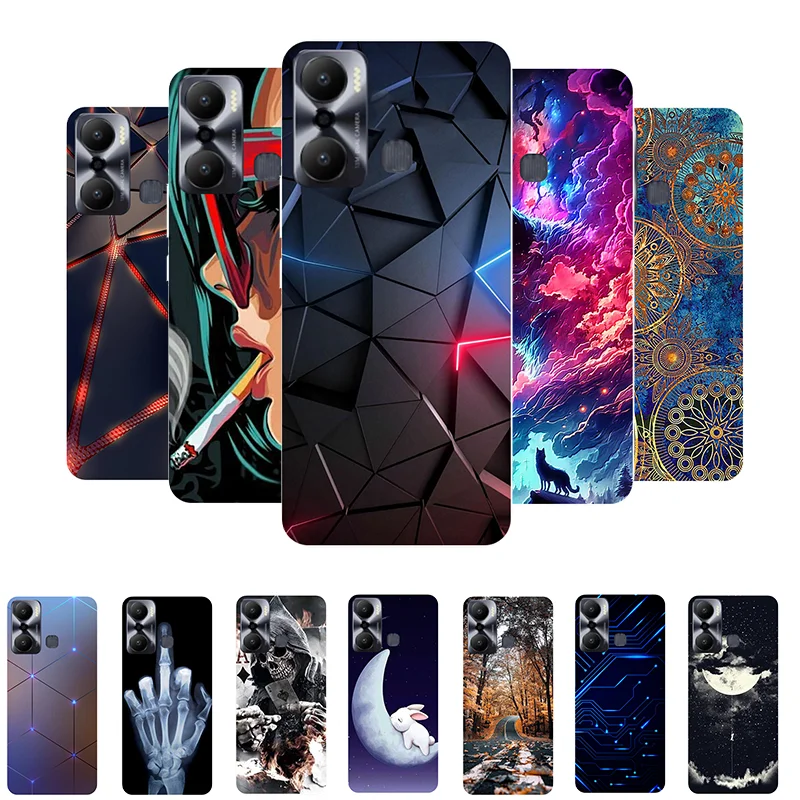 For Infinix Hot 20 Play Case Silicone Back Cover Phone Case for Infinix Hot 20 Play X6825 Soft Case Hot20Play Funda Cartoon