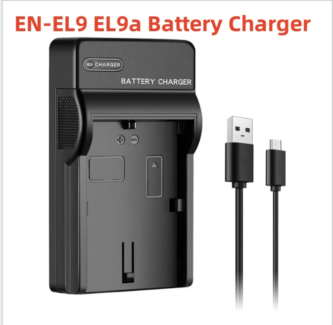 EN-EL9 EN-EL9a EN EL9 Li-ion Battery Pack For Nikon D40 D40x D60 D3000 D5000 Digital SLR Cameras USB Battery Charger