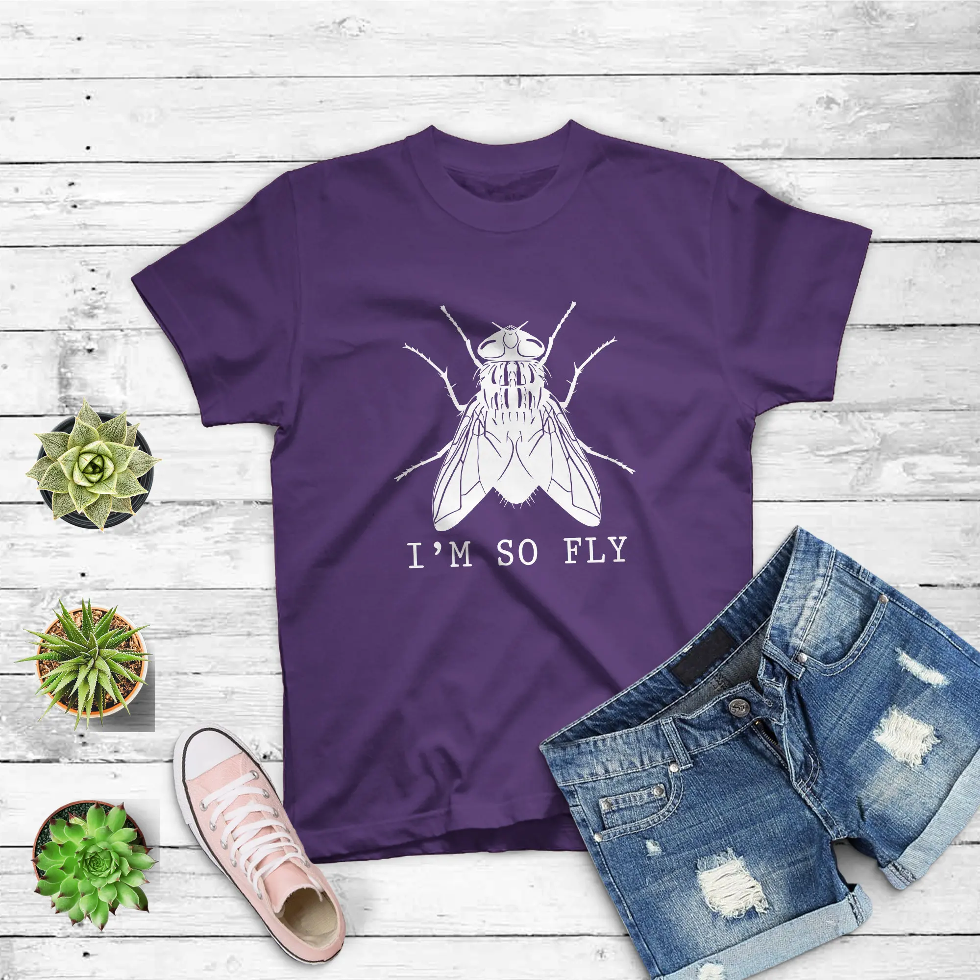

Забавная футболка с надписью «I So Fly»