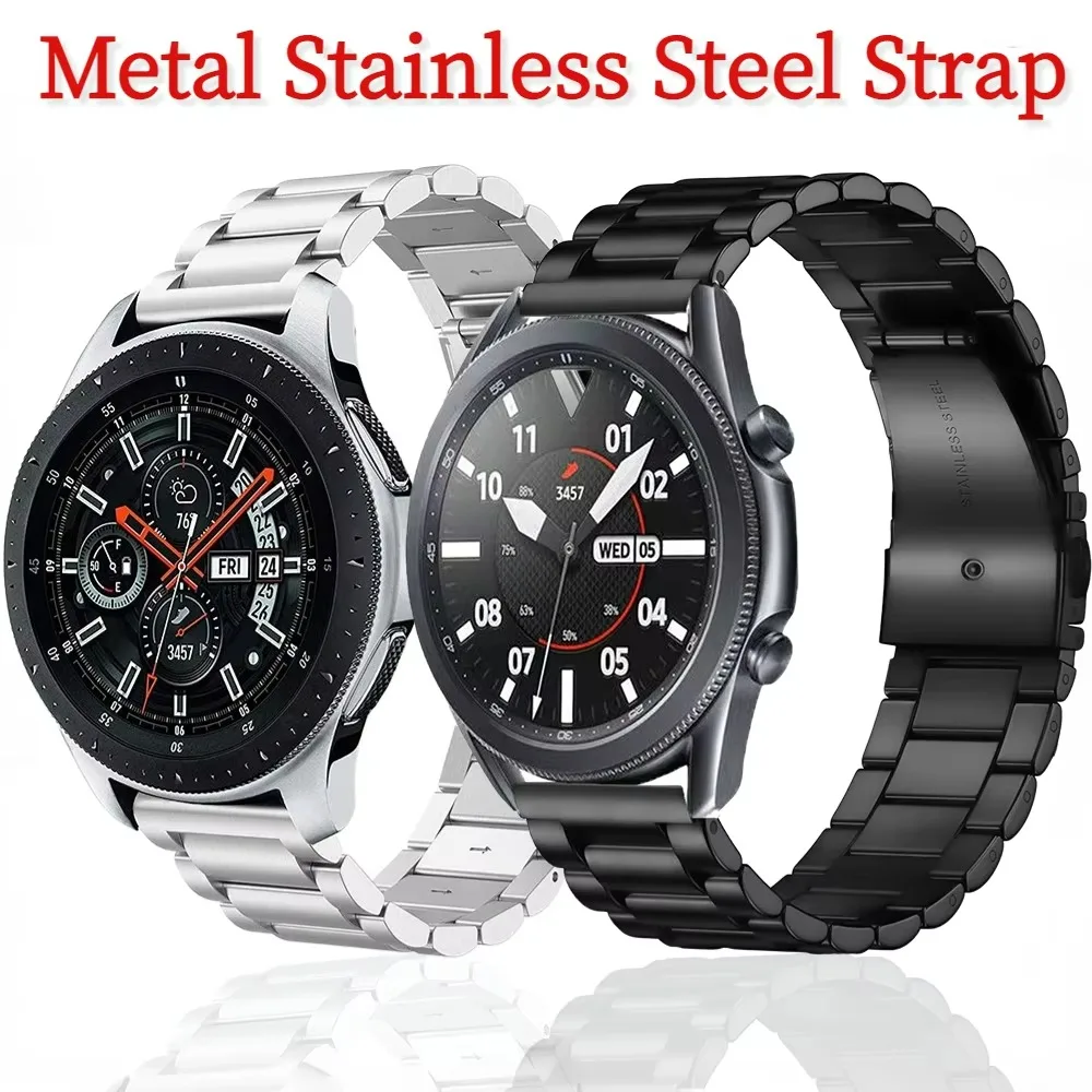 20mm 22mm Metal Strap for Huawei Watch GT/2/3/4/5/Pro Stainless Steel Wristband for Huawei Watch 46mm/Samsung Watch 5/6/7 Strap