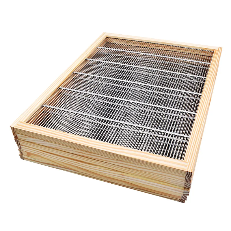 20 Pieces Wood Bound Stainless Steel Queen Excluder 8/10 Frames Galvanized Iron Beehive Queen Excluder for Langstroth Beehives
