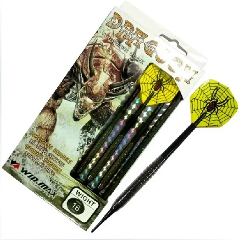 DRHGOON Tungsten Look Dart Barrel dardo para juegos de dardos con vuelos y ejes