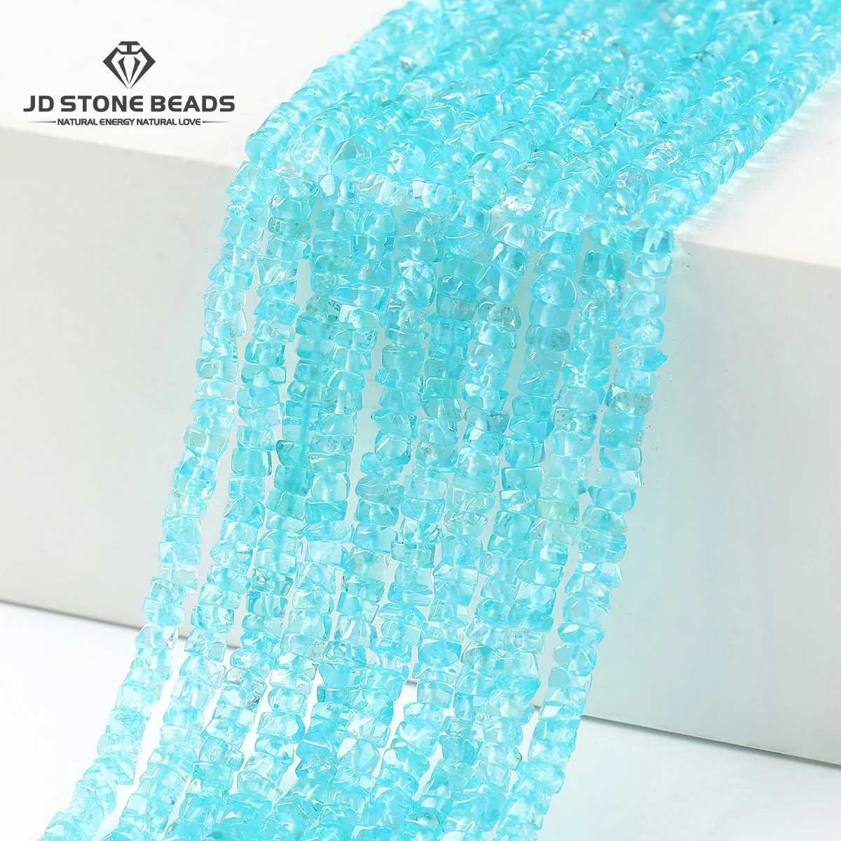 Natural Stone Ice Apatite Irregualr Bead Loose Spacer Chip Bead for Jewelry Making DIY Necklace Bracelet Accessory