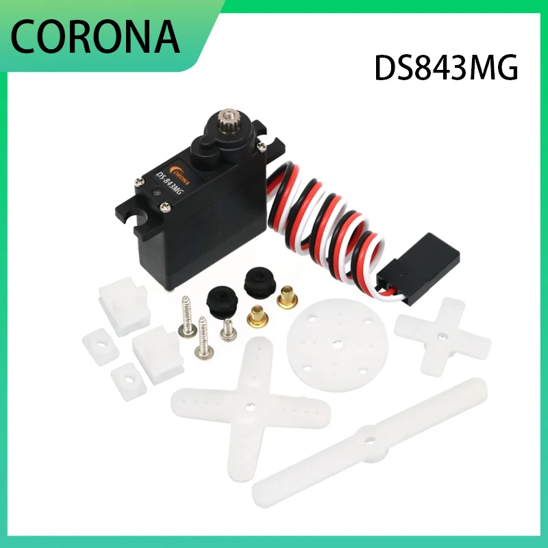 SkyCityFPV Corona DS843MG DS-843MG Цифровой микросервопривод с высоким крутящим моментом 4,8 кг/0,10 с/11,5 г для радиоуправляемого игрушечного автомобиля Самолет DIY Модель робота