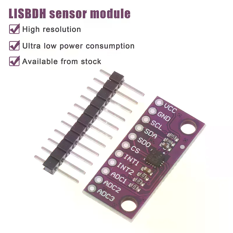 1/3/5Pcs LIS3DSH High-resolution Three-axis Accelerometer Triaxial Accelerometer Module ForArduino