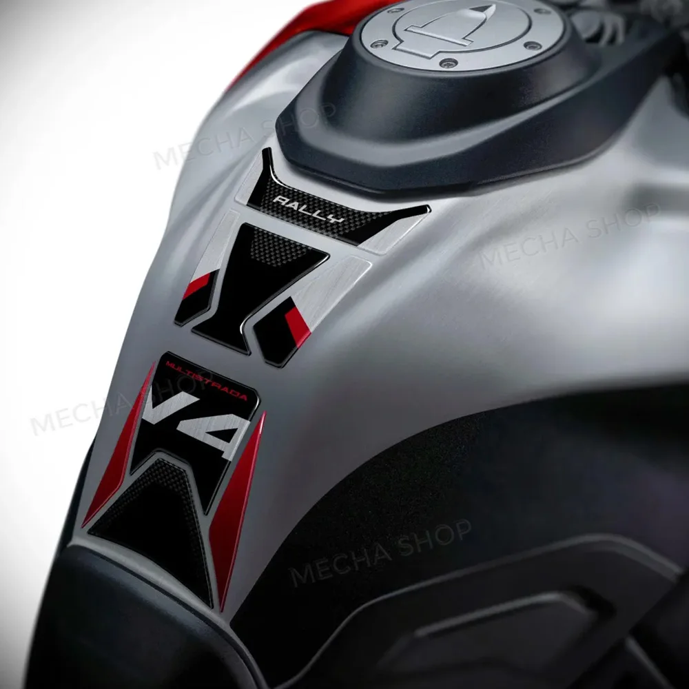 Motorcycle Accessories Handguard Stickers 3D Resin Decal Kit For Multistrada V4 Rally 2026